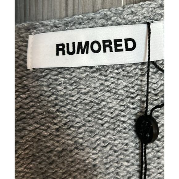 NWT $98 REVOLVE RUMORED Heather gray prince street top XL - Picture 4 of 10